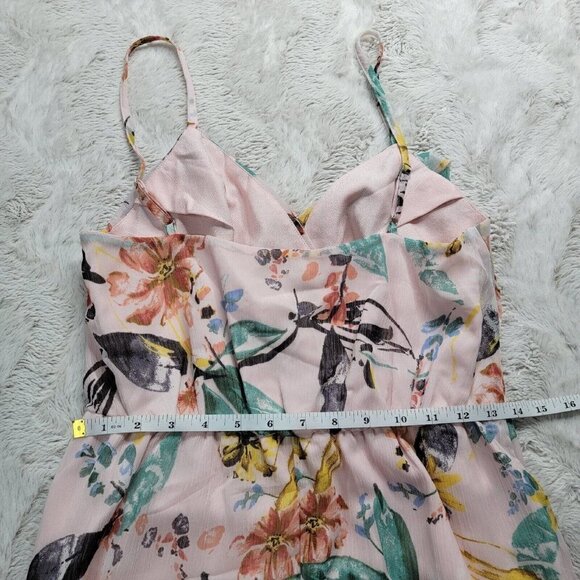 Bcbgeneration Aloha Floral Maxi Dress Pink NWT Size S - Picture 12 of 13